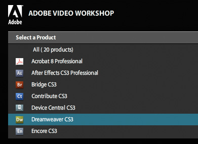 Adobe Video Workshop page